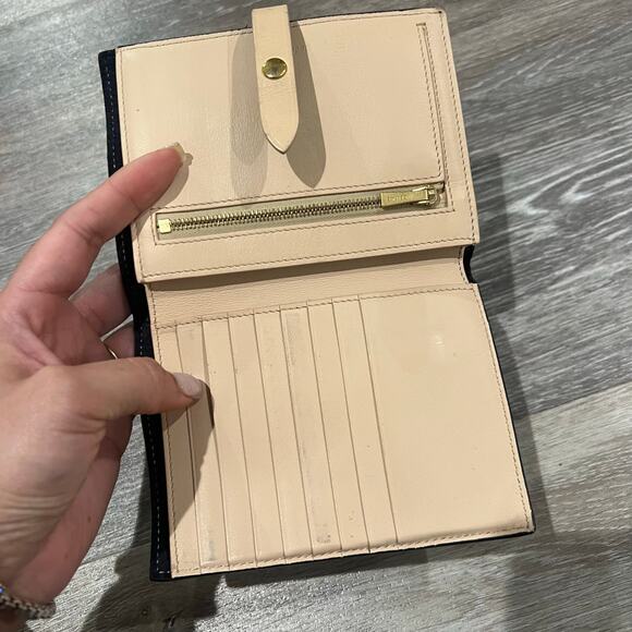 Celine Bi-fold Black Leather Wallet Card Holder - Picture 5 of 6